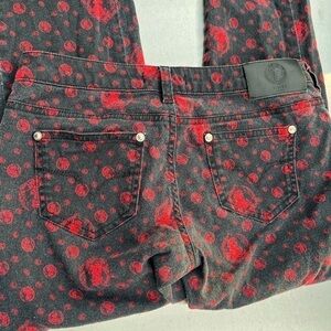 Versus versace jeans size 26 faded black and red